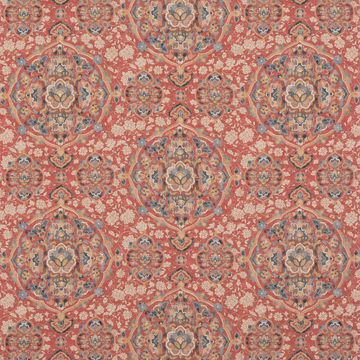 Kiana - Red/Blue - G P & J BAKER Fabric