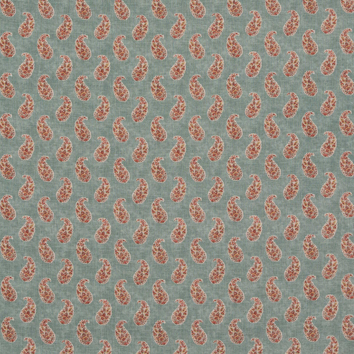 Patola Paisley - Aqua - G P & J BAKER Fabric