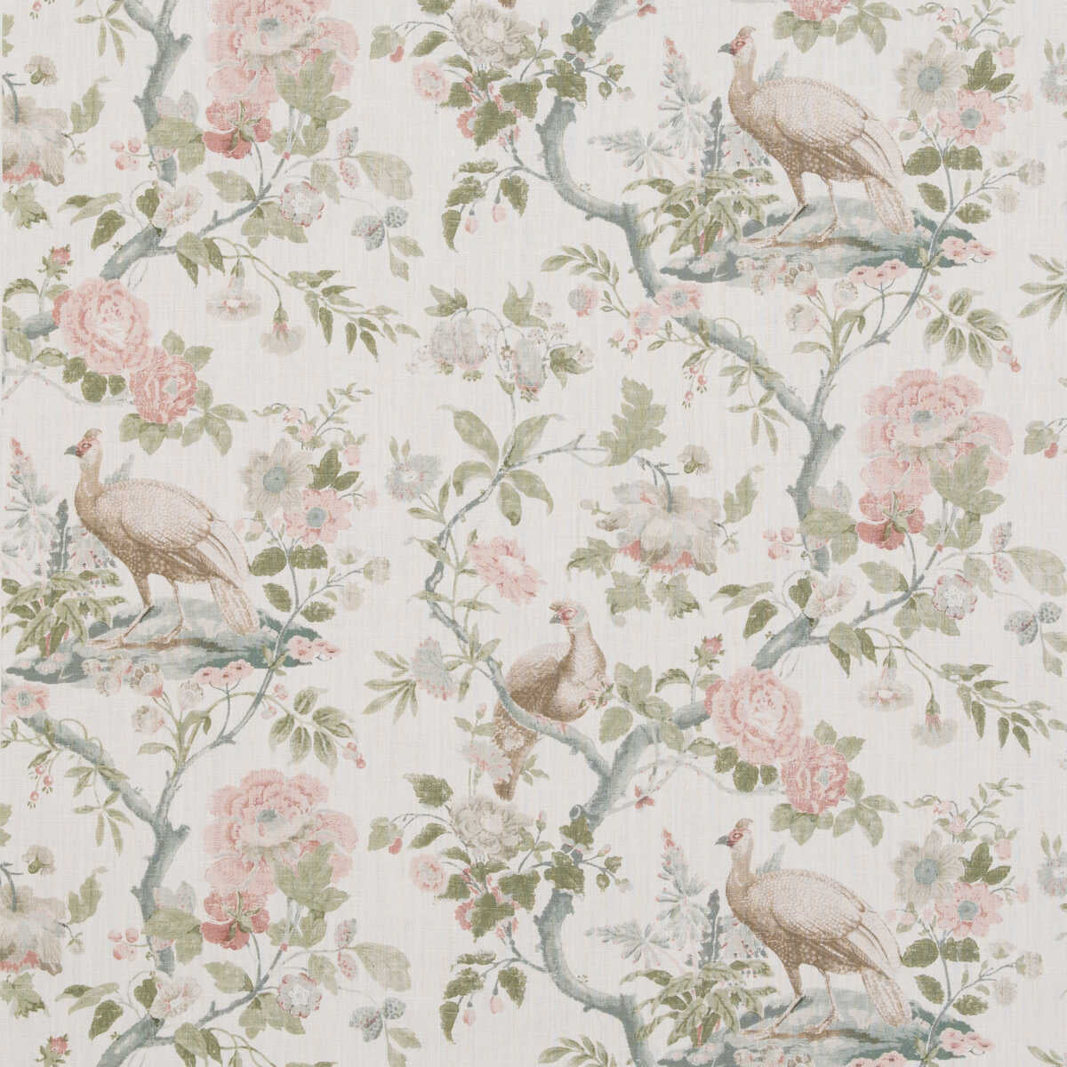 Broughton Rose - Blush - G P & J BAKER Fabric