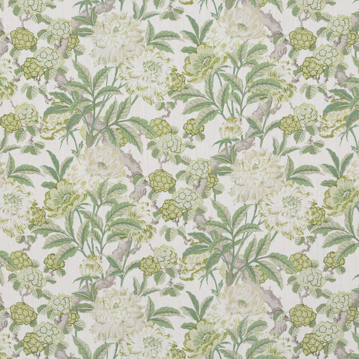 Summer Peony - Green - G P & J BAKER Fabric