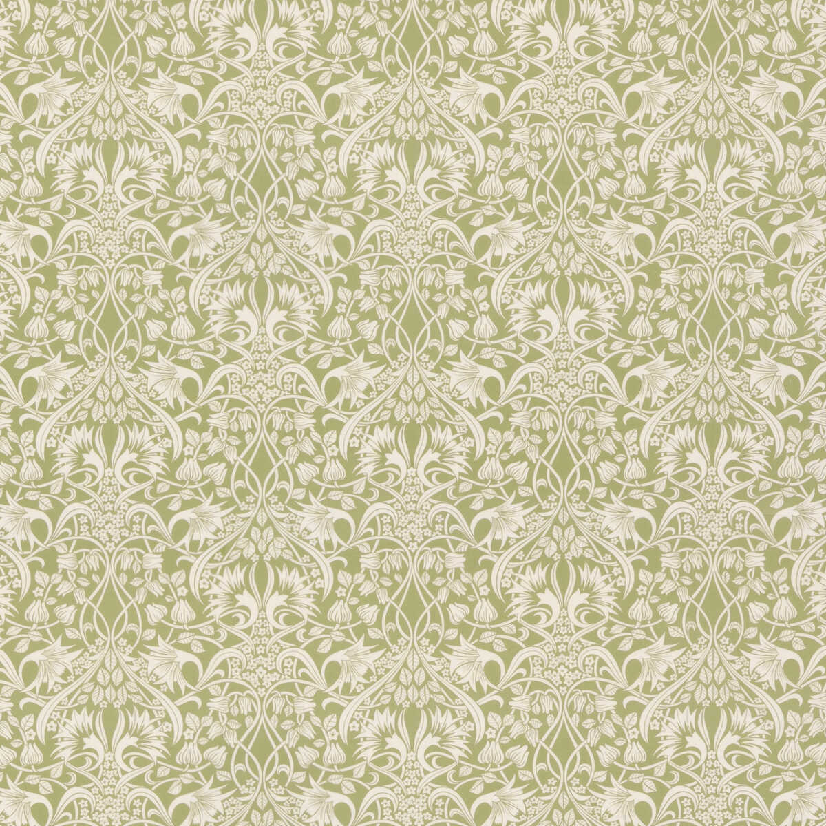 Fritillerie Cotton - Green - G P & J BAKER Fabric