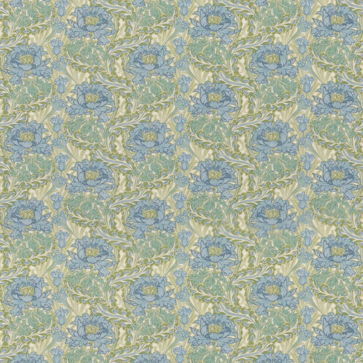 Little Brantwood - Blue/Green - G P & J BAKER Fabric