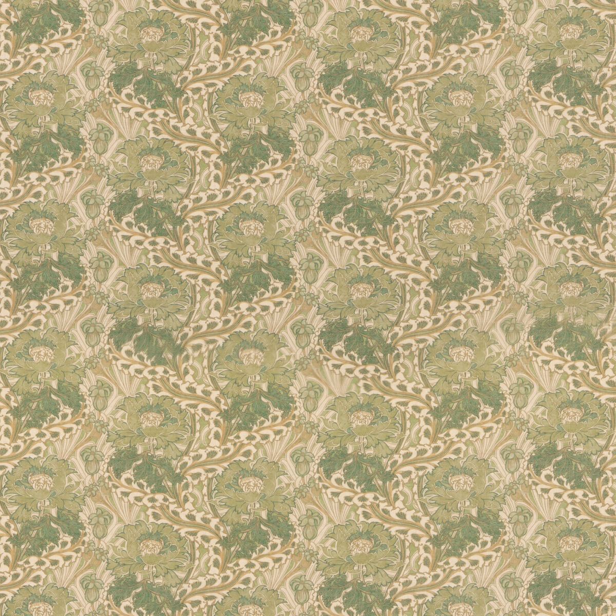 Little Brantwood - Green - G P & J Baker Fabric
