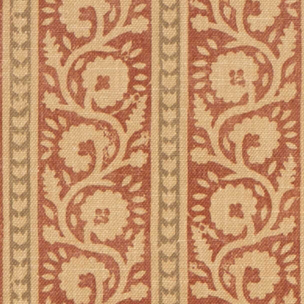 Bibury - Red/Olive - G P & J BAKER Fabric