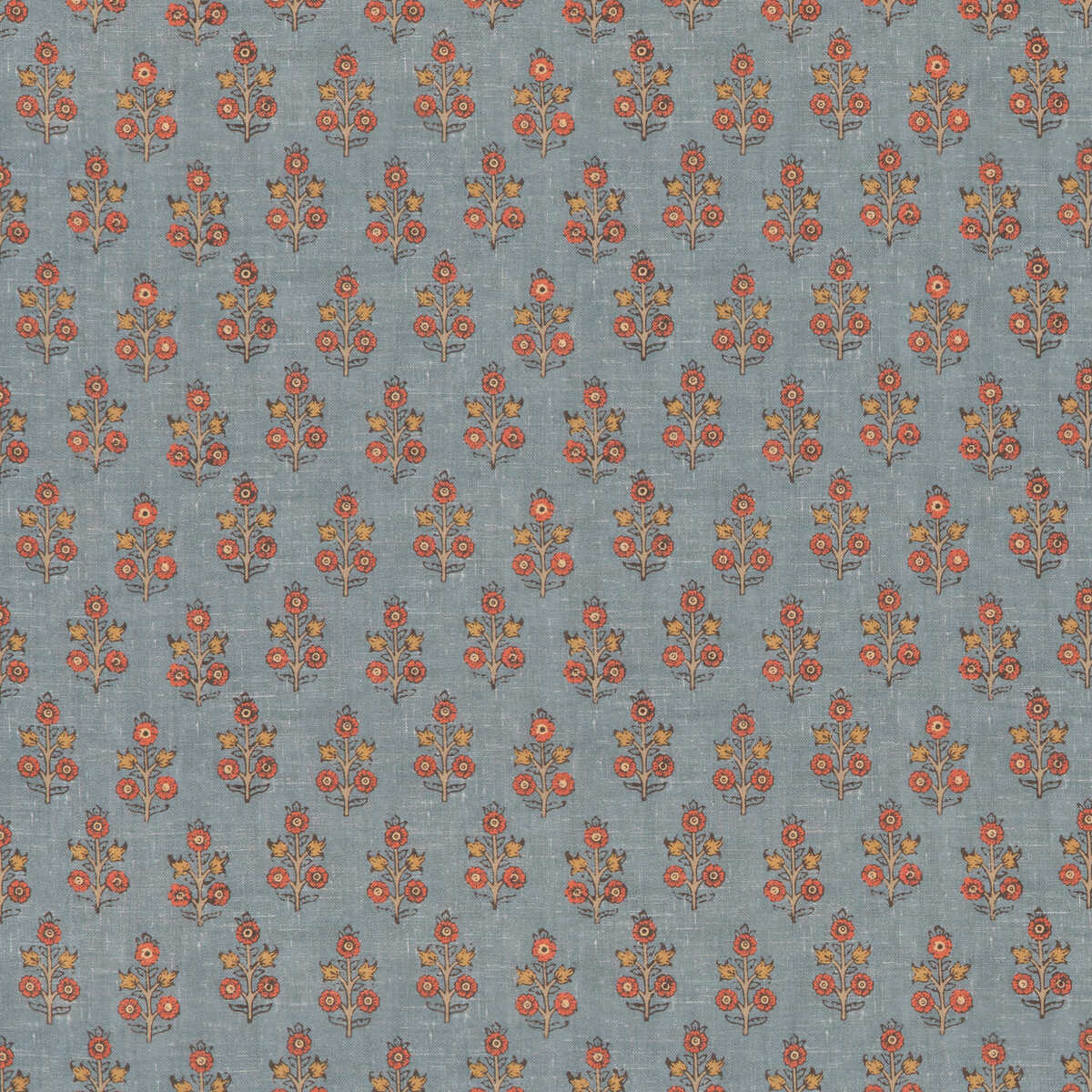 Poppy Sprig - Denim - G P & J BAKER Fabric