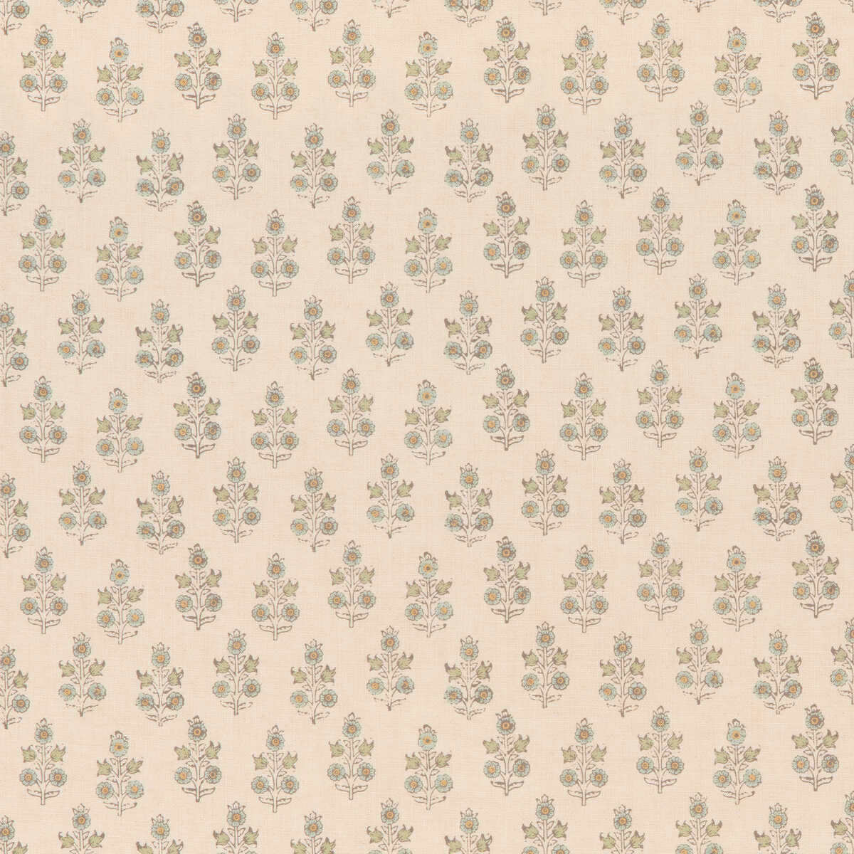 Poppy Sprig - Aqua - G P & J BAKER Fabric