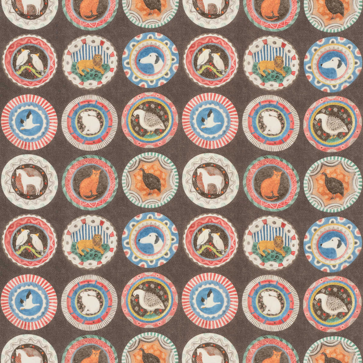 Robina'S Dinner Party - Cocoa - G P & J BAKER Fabric