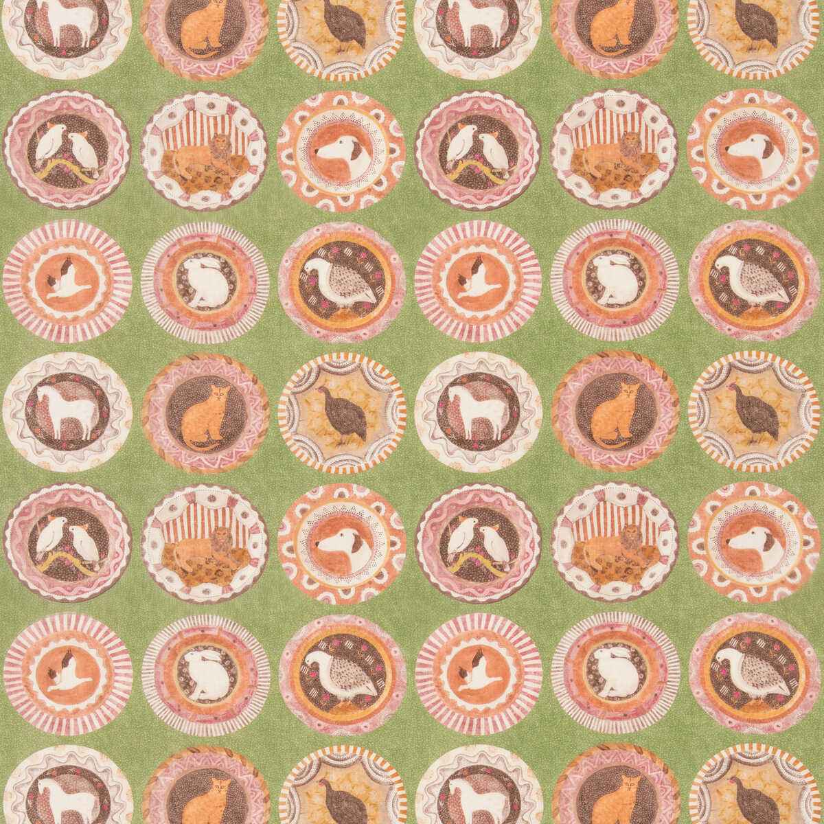Bp1104730 Robina S Dinner Party Green G P J Baker Fabric