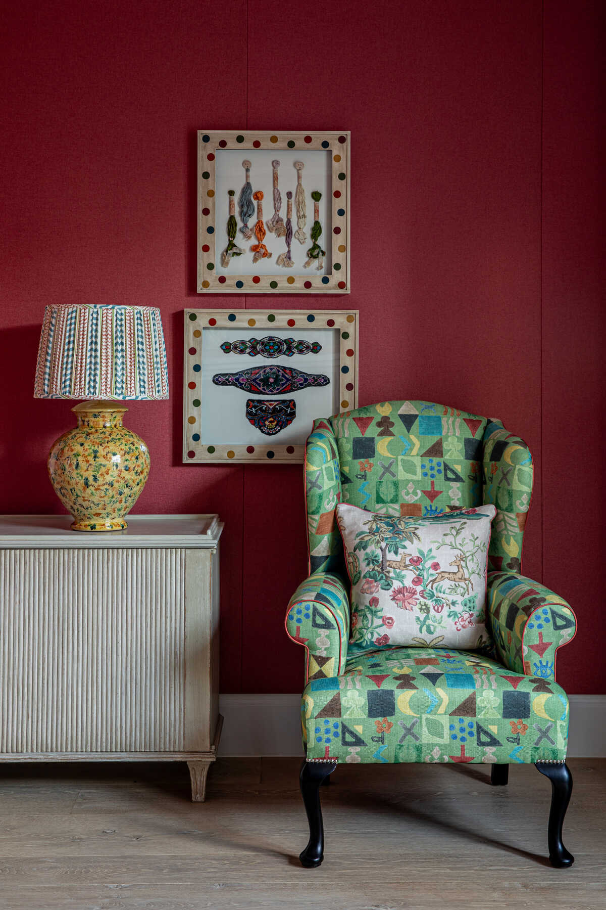 Potato Print - Green - G P & J BAKER Fabric