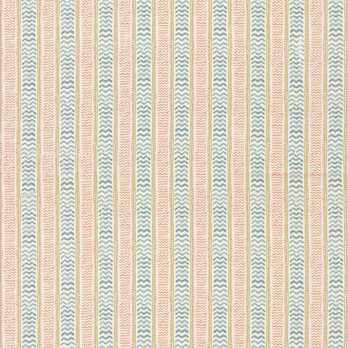 Wriggle Room - Teal/Spice - G P & J BAKER Fabric