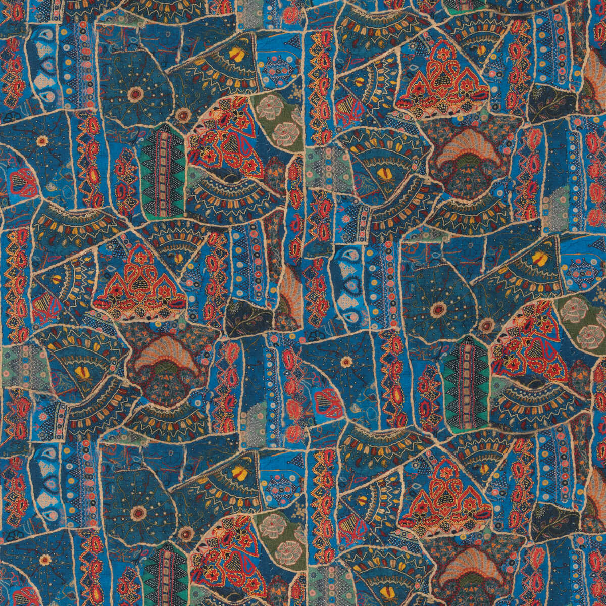 Front Row - Jewel Blue - G P & J BAKER Fabric