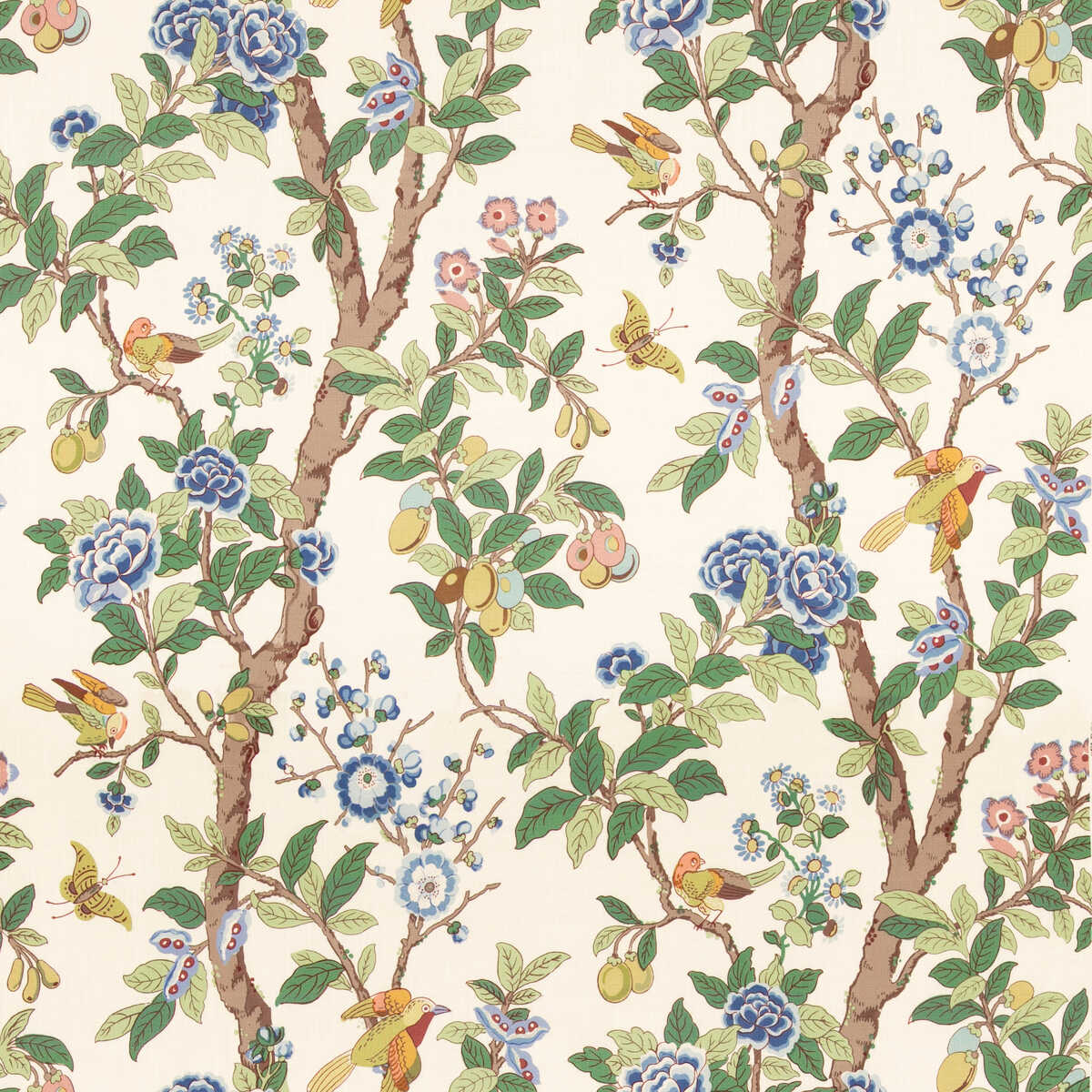 Eldon - Blue/Green - G P & J BAKER Fabric