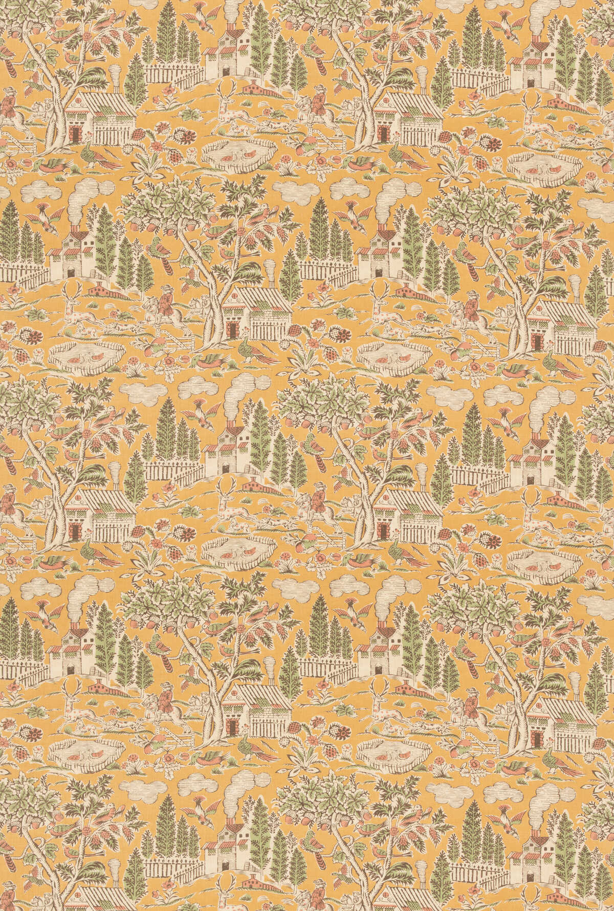 Home Park - Ochre - G P & J BAKER Fabric