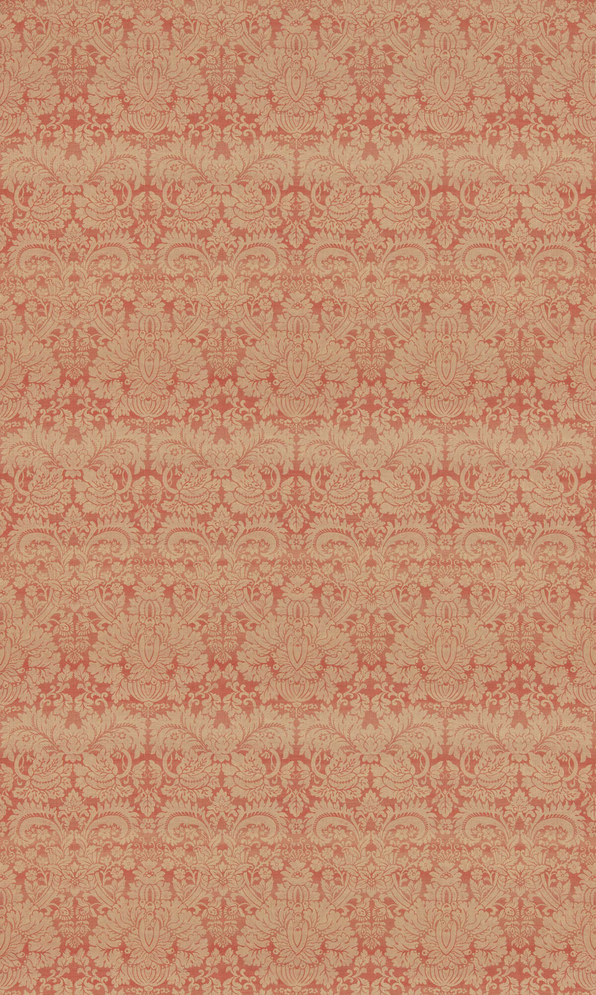 Queen'S Damask - Old Red - G P & J BAKER Fabric