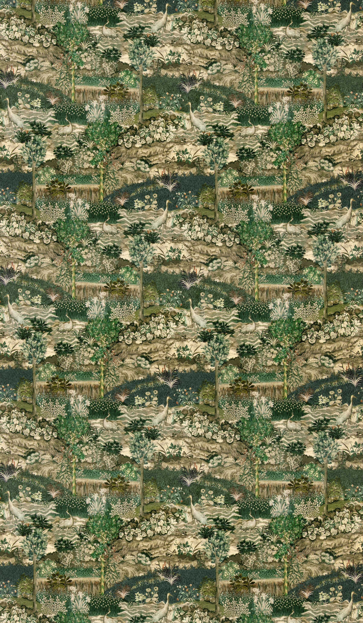 Palace Tapestry Velvet - Royal Green - G P & J BAKER Fabric