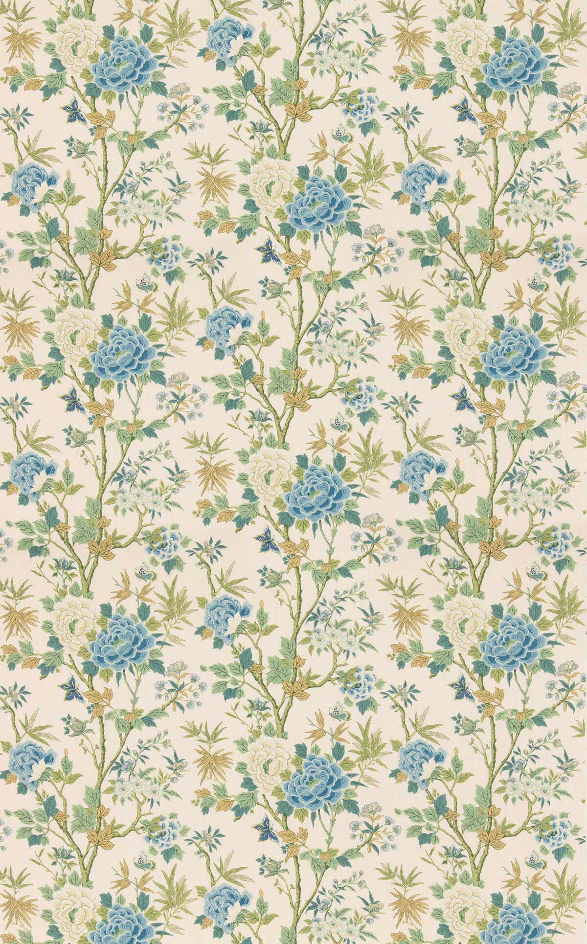 Canton - Blue/Green - G P & J BAKER Fabric
