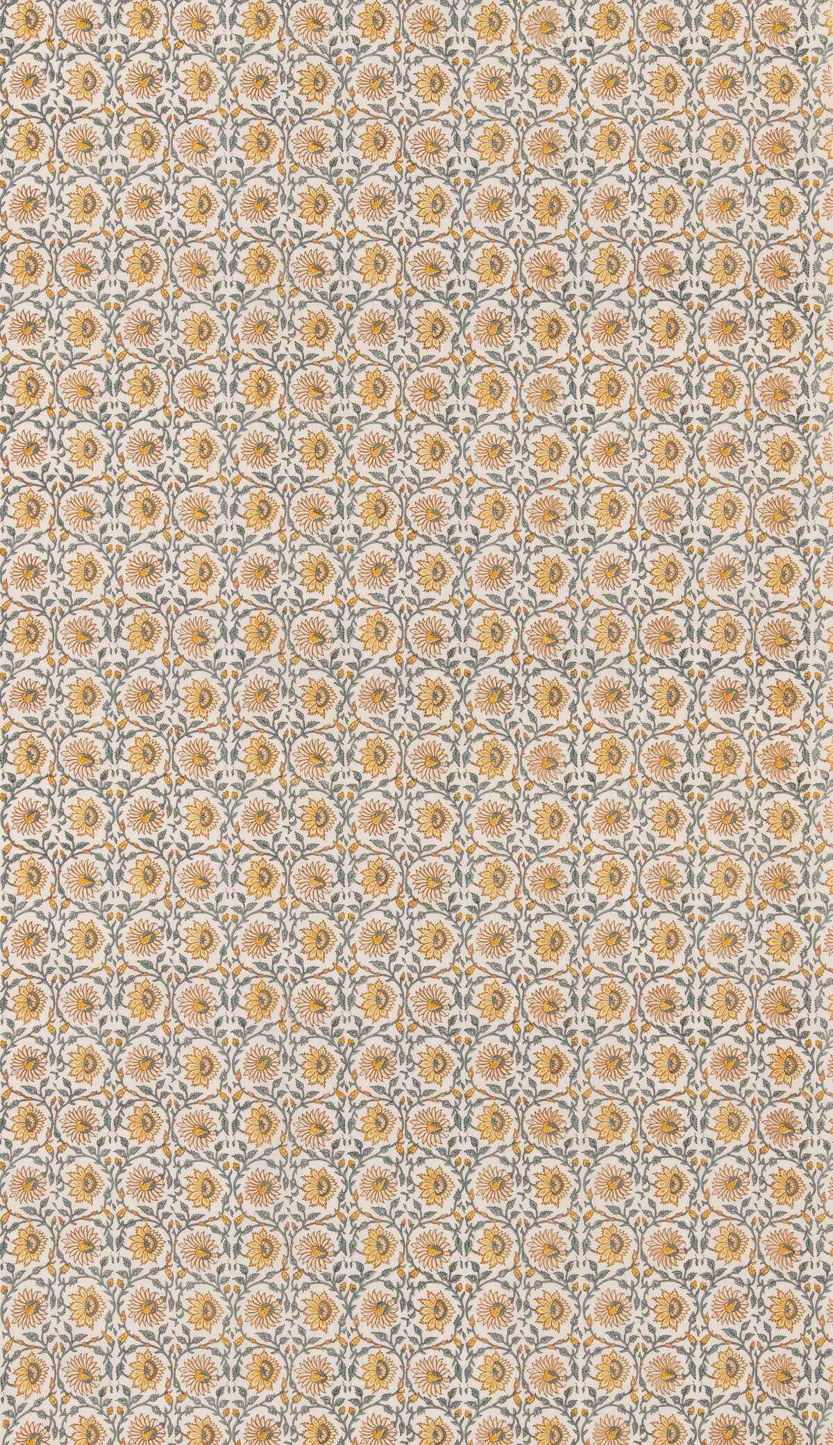 Bp1112040 Cecily Ochre Teal G P J Baker Fabric
