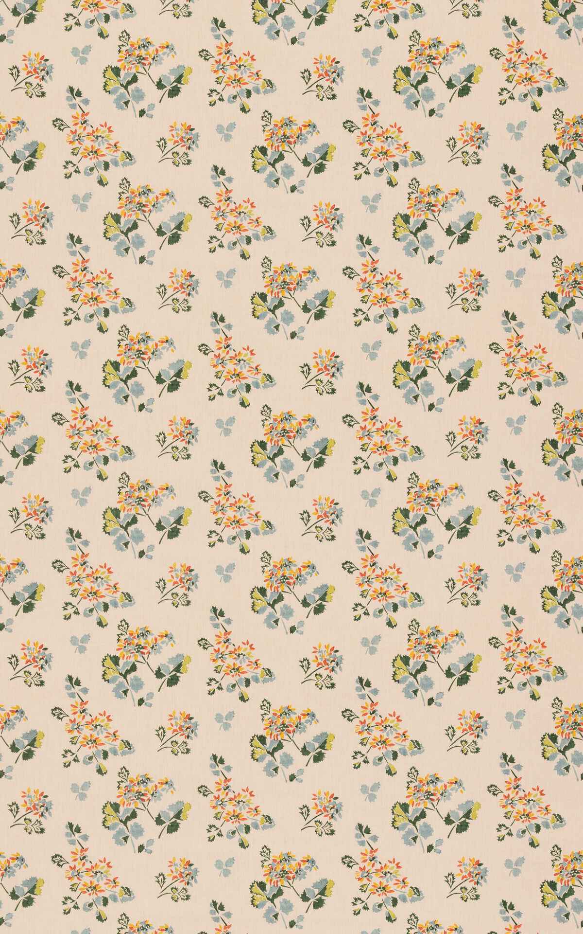 Bp1113430 Forest Flower Teal Spice G P J Baker Fabric
