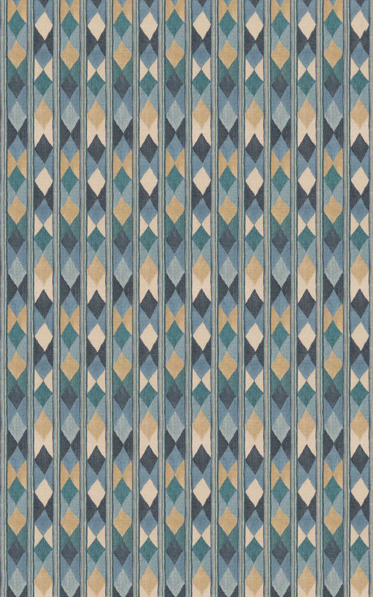 Compass - Blue - G P & J BAKER Fabric