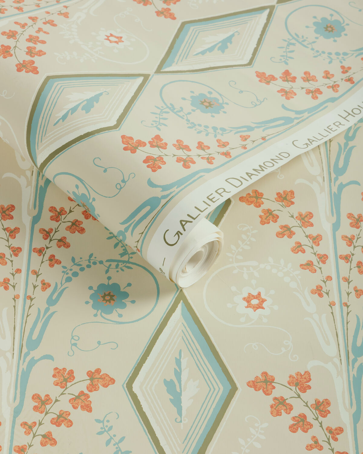 Gallier Diamond - Opal - Brunschwig & Fils Wallpaper