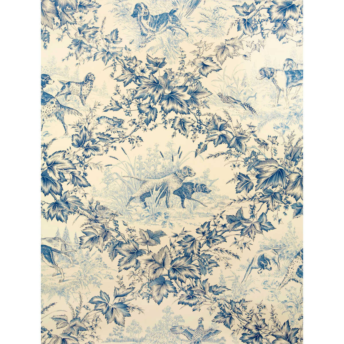 On Point - Blue - BRUNSCHWIG & FILS Wallpaper