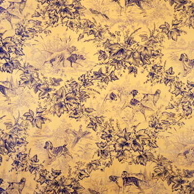 On Point Cotton Print - Blue - BRUNSCHWIG & FILS Fabric