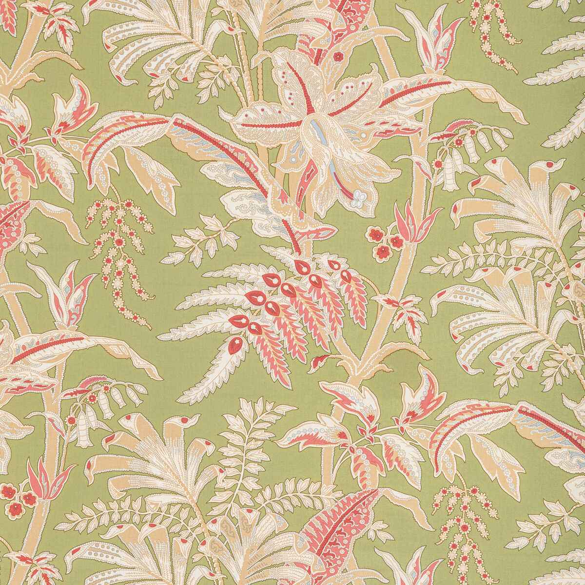 Br791213170 Seychelles Cotton Print Leaf Brunschwig Fils Fabric