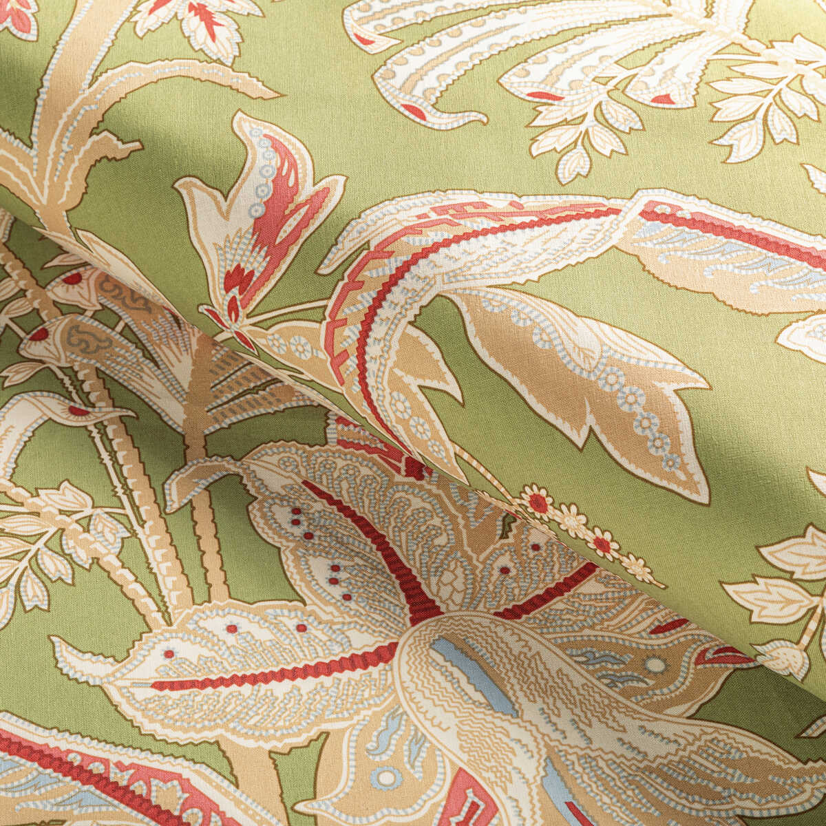 Seychelles Cotton Print - Leaf - BRUNSCHWIG & FILS Fabric