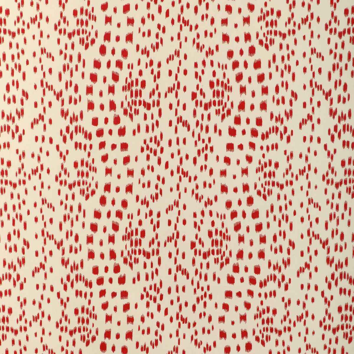 Br795851660 Les Touches Cotton Print Red Brunschwig Fils Fabric
