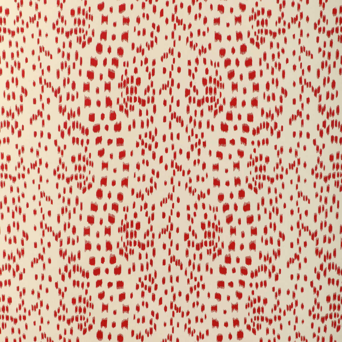 Les Touches Cotton Print - Red - BRUNSCHWIG & FILS Fabric