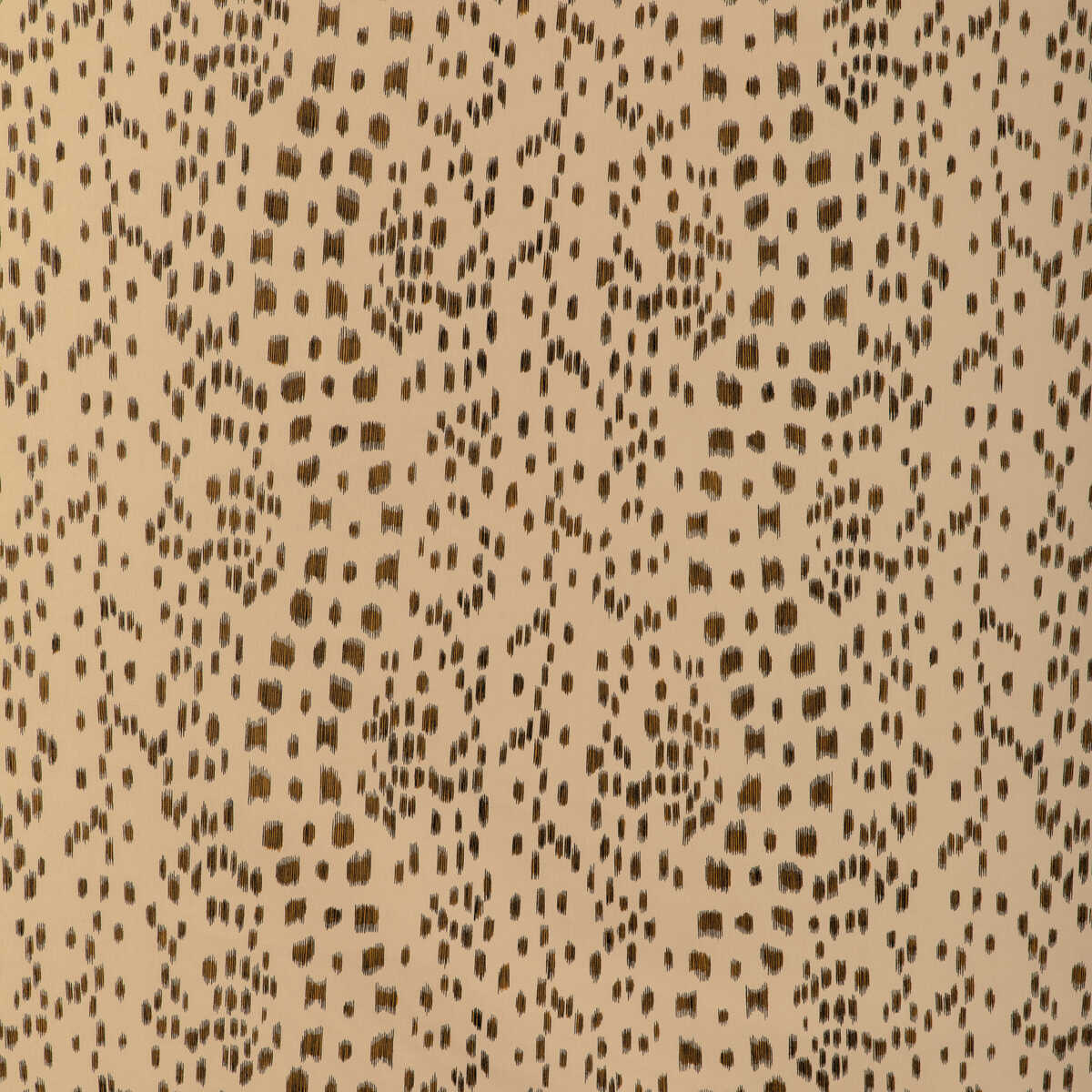 Les Touches Cotton Print - Brown - BRUNSCHWIG & FILS Fabric