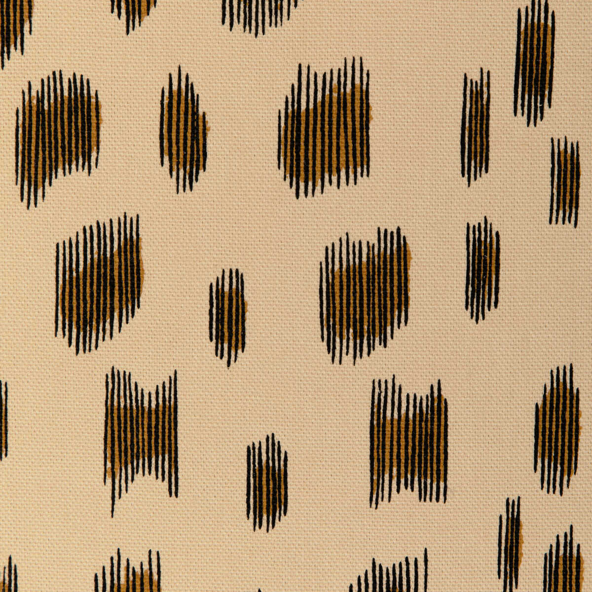 Les Touches Cotton Print - Brown - BRUNSCHWIG & FILS Fabric