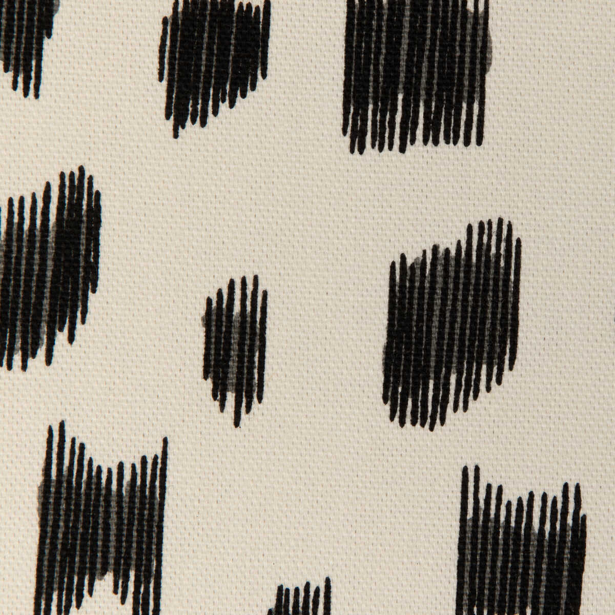 Les Touches Cotton Print - Black - BRUNSCHWIG & FILS Fabric