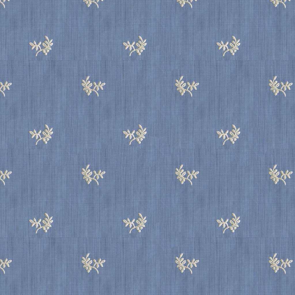 Bayberry Strie - Canton Blue - BRUNSCHWIG & FILS Fabric