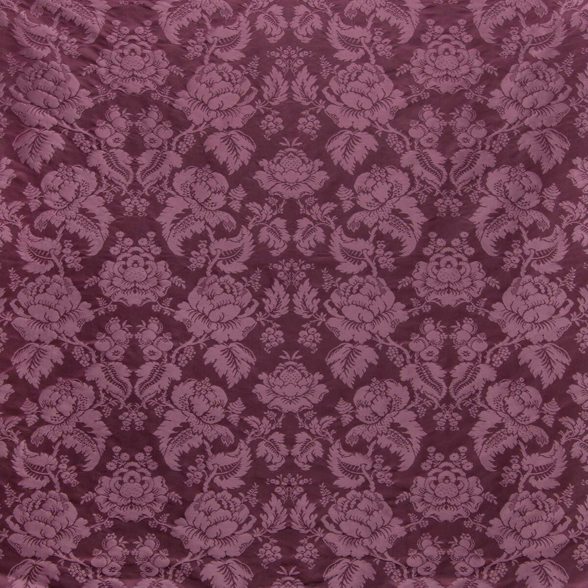 Moulins Damask - Eggplant - BRUNSCHWIG & FILS Fabric