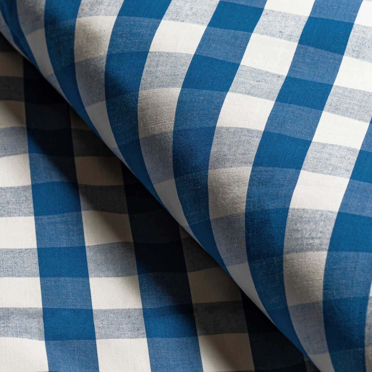 Carsten Check - Blue - BRUNSCHWIG & FILS Fabric
