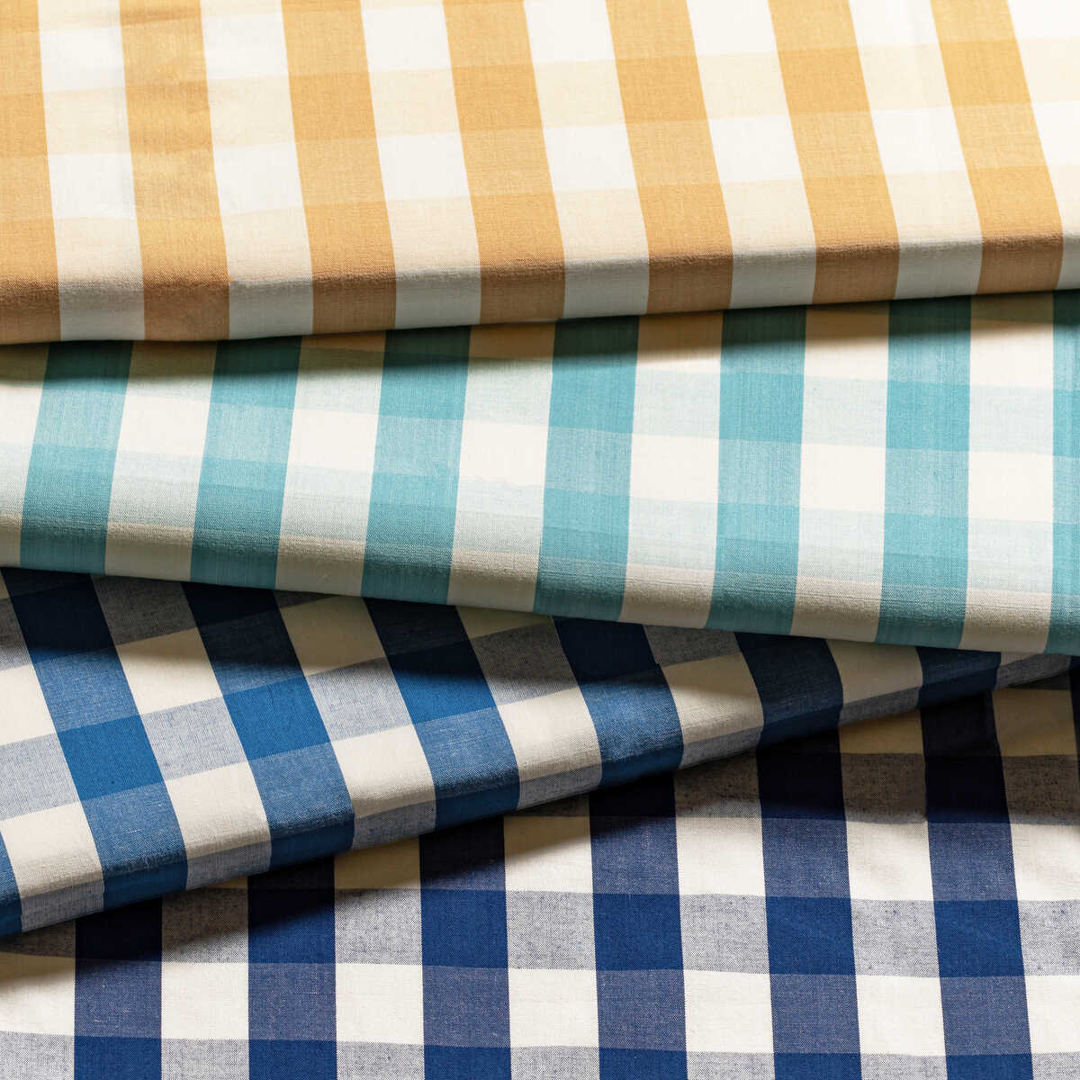 Carsten Check - Blue - BRUNSCHWIG & FILS Fabric