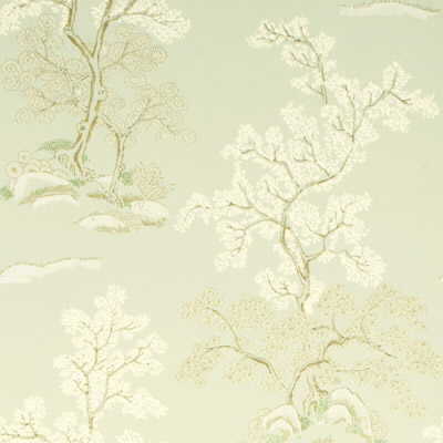 Oriental Tree - Pale Aqua - G P & J BAKER Wallpaper