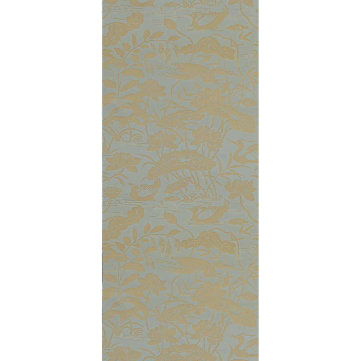 Heron & Lotus Flower - Eucalyptus