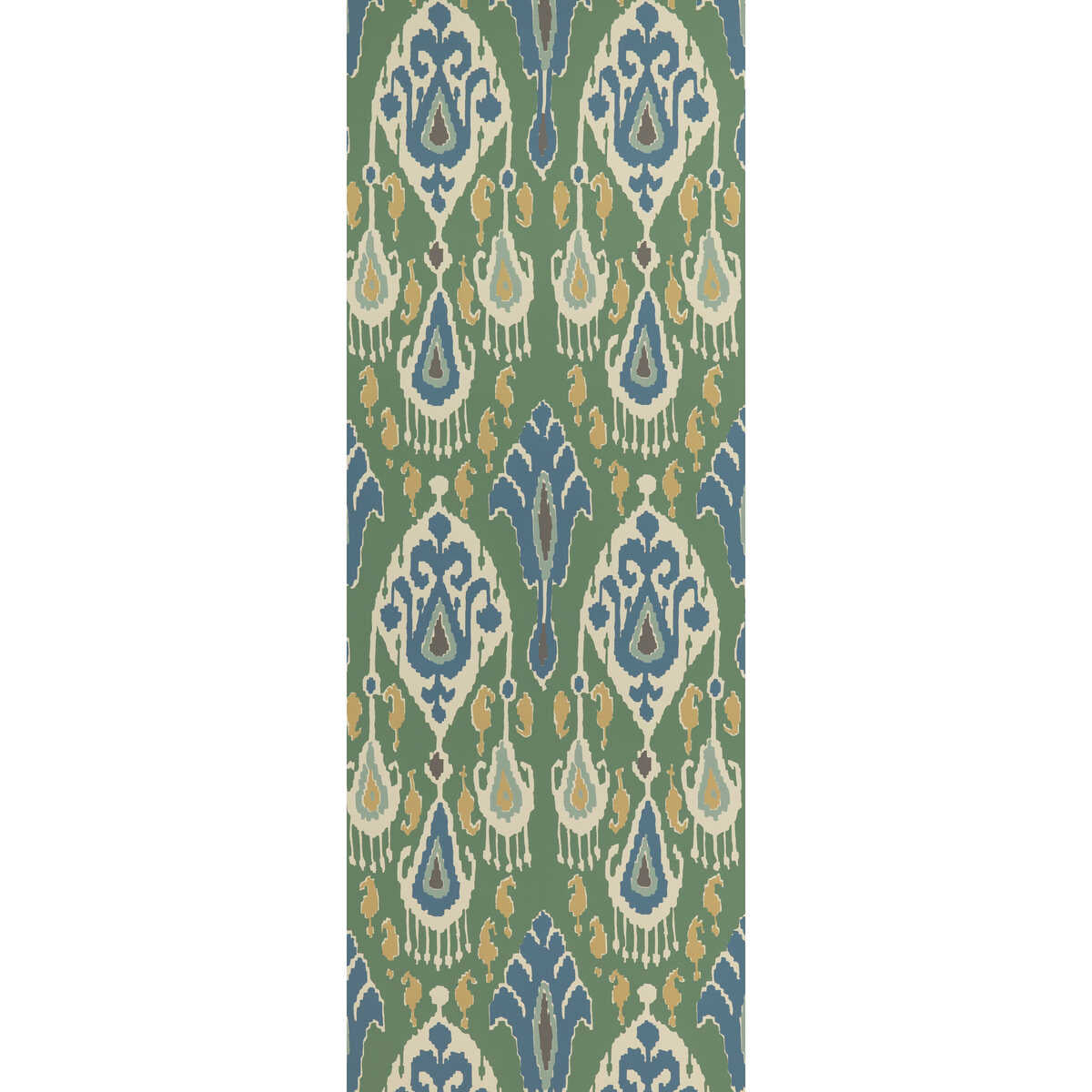 Ikat Bokhara - Emerald - G P & J BAKER Wallpaper