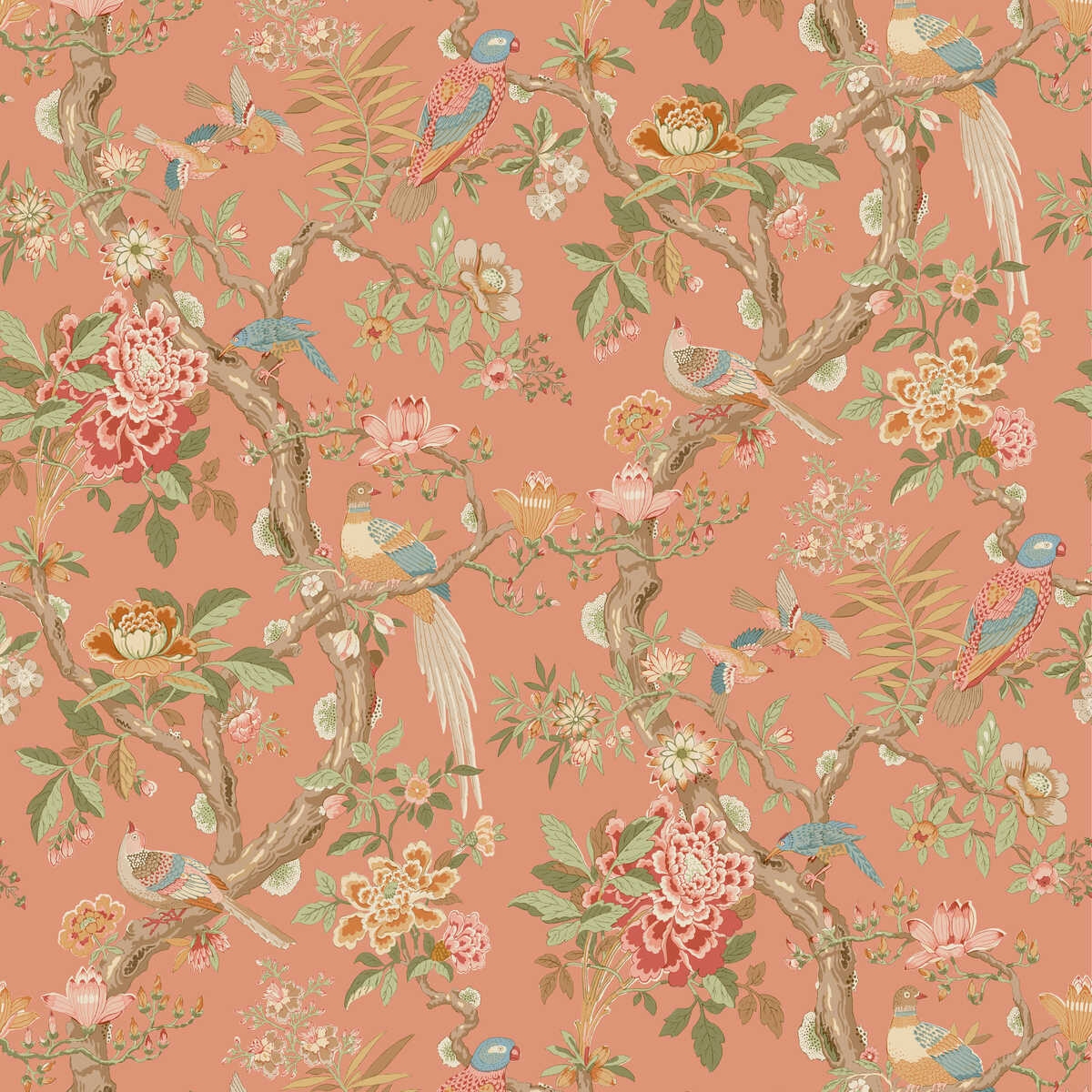 Eltham - Red - G P & J BAKER Wallpaper