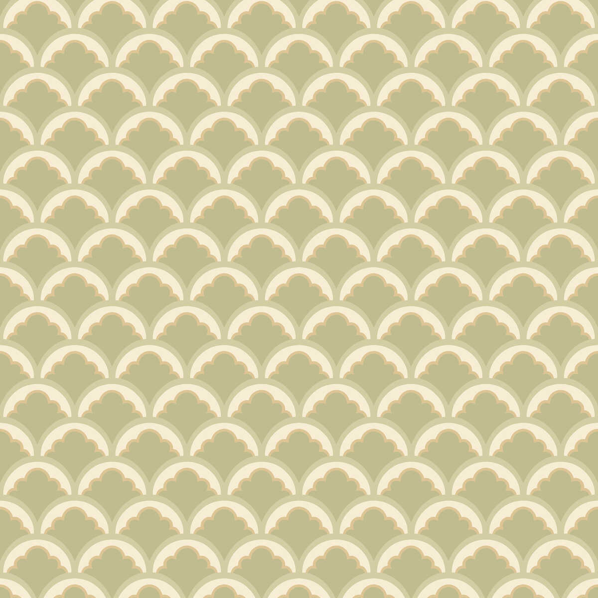 Mount Temple Small - Sage - G P & J BAKER Wallpaper