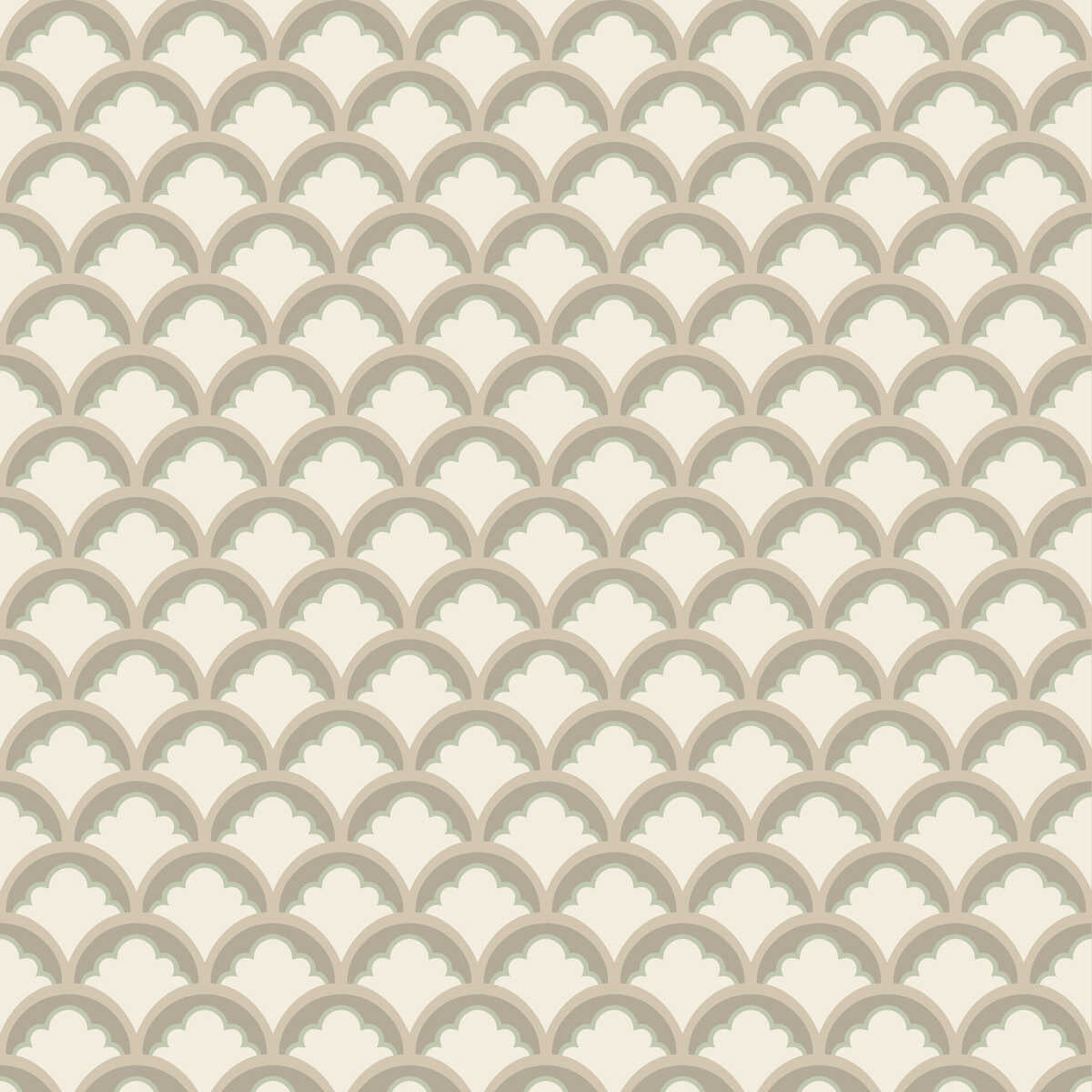 Mount Temple Small - Pebble - G P & J BAKER Wallpaper