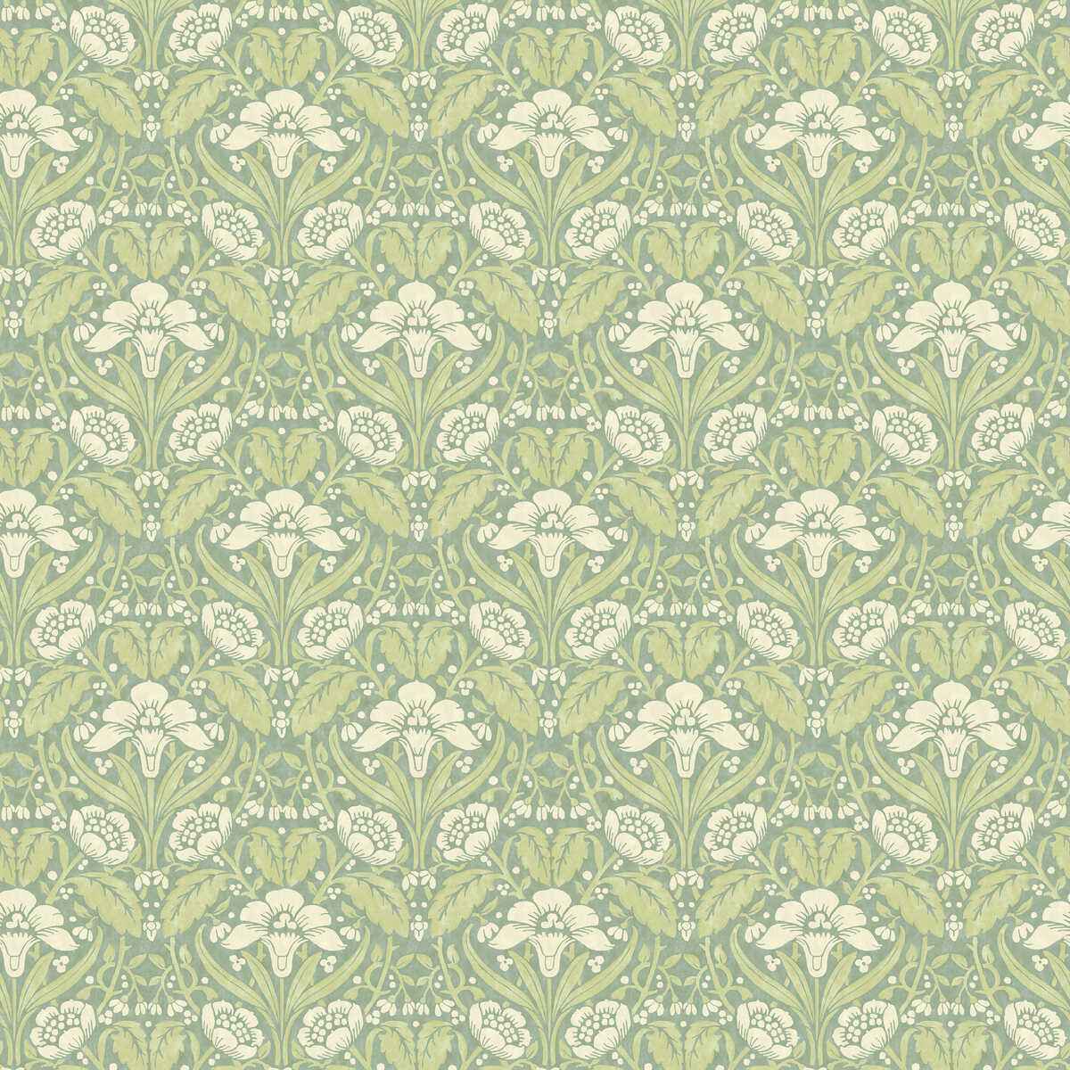 Bw4510130 Iris Meadow Aqua Green G P J Baker Wallpaper