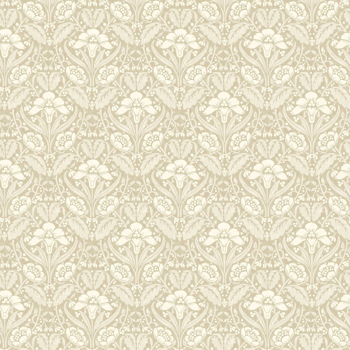 Iris Meadow - Linen - G P & J BAKER Wallpaper