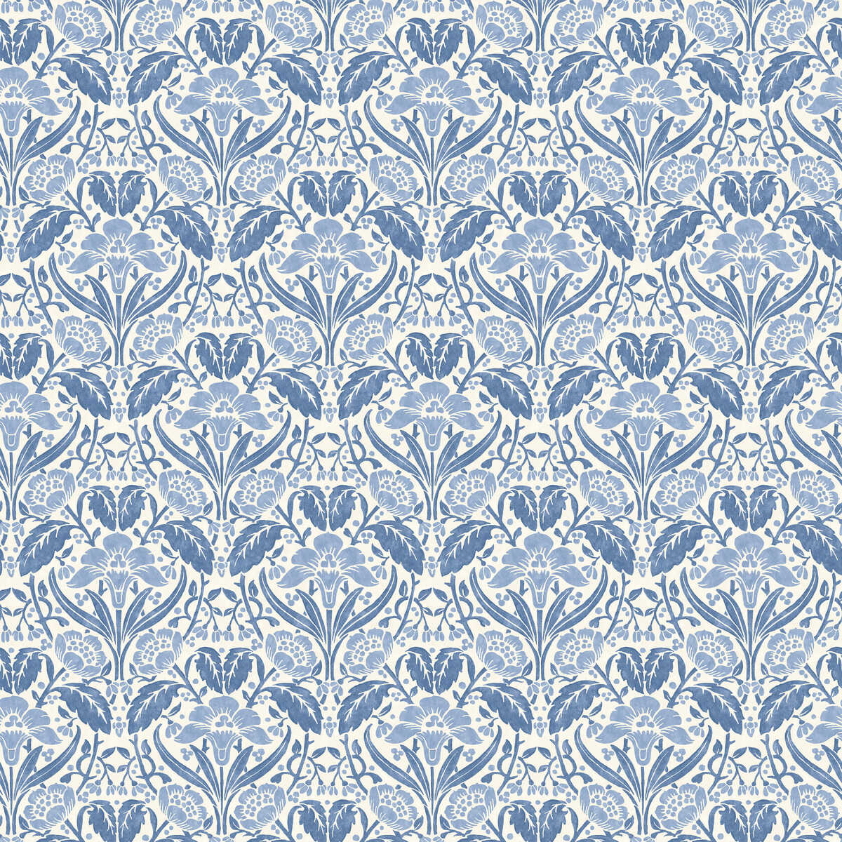 Iris Meadow - Blue - G P & J BAKER Wallpaper