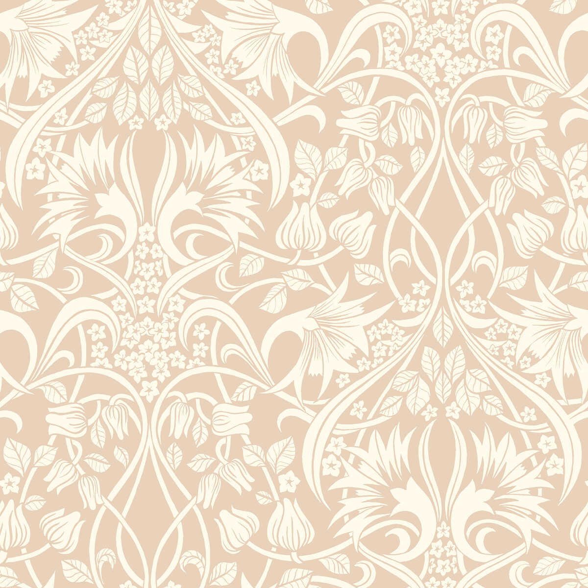 Fritillerie - Blush - G P & J BAKER Wallpaper