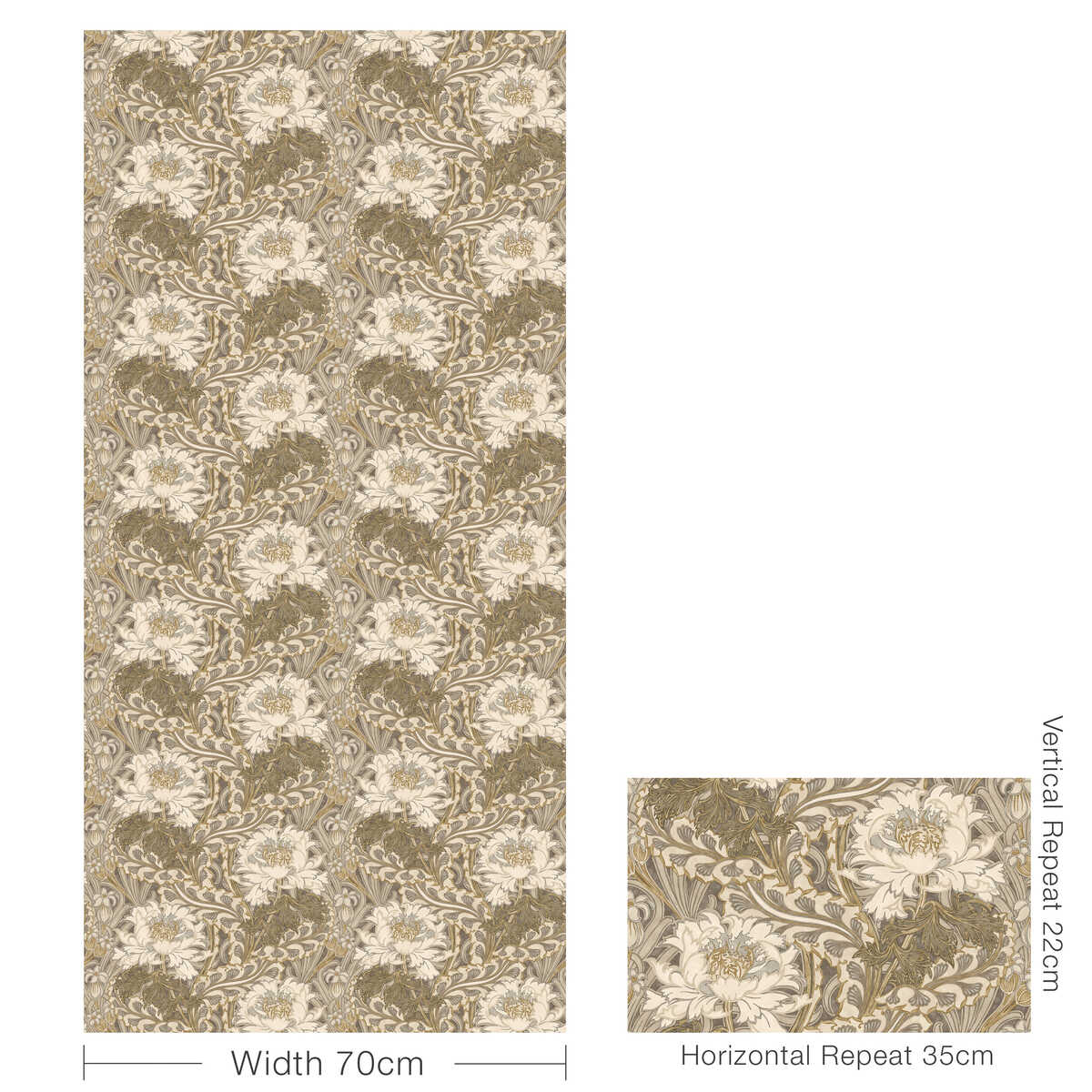 Brantwood - Woodsmoke - G P & J BAKER Wallpaper