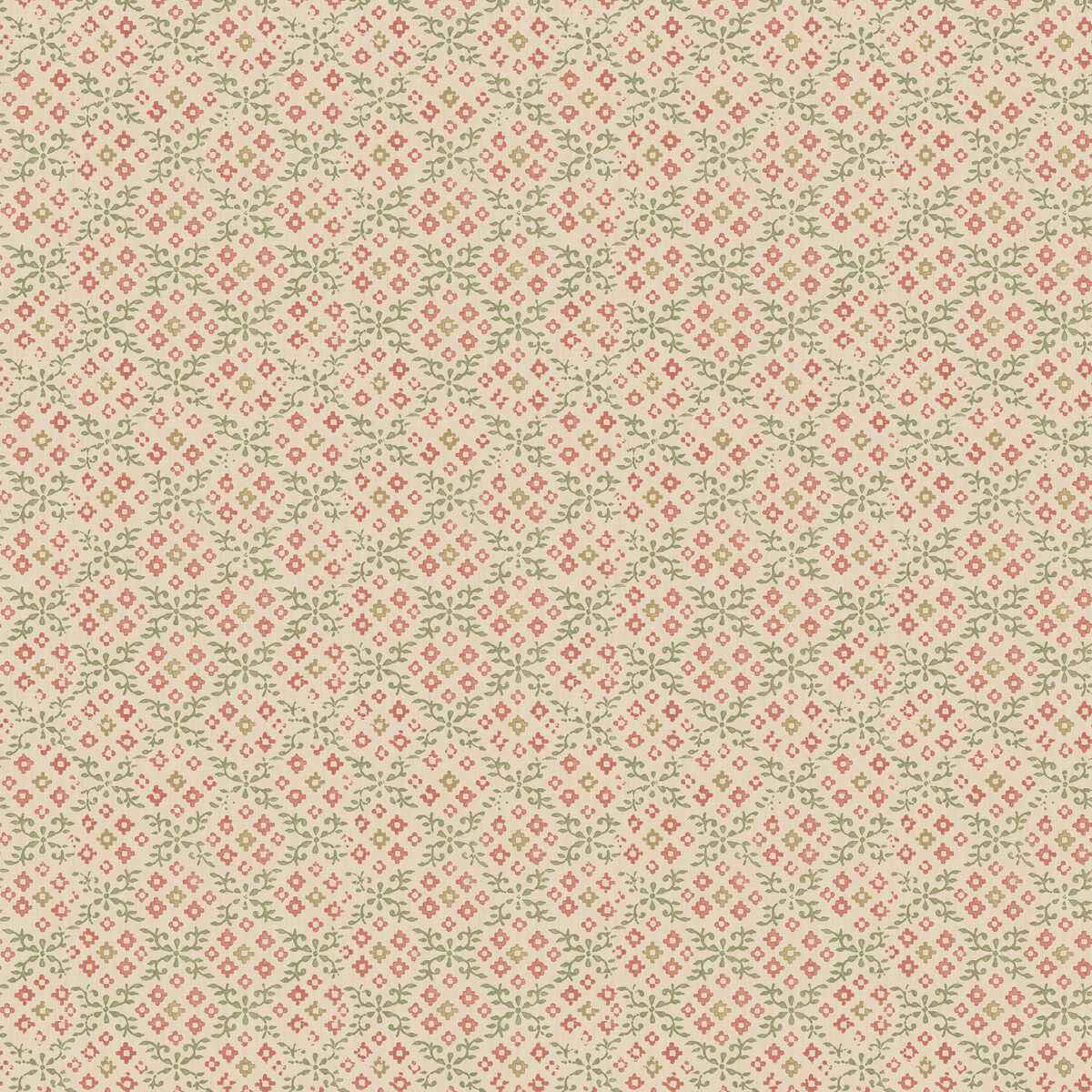 Bw4511530 Grantly Red Green G P J Baker Wallpaper
