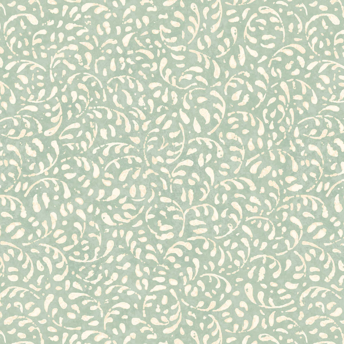 Tansy - Aqua - G P & J BAKER Wallpaper